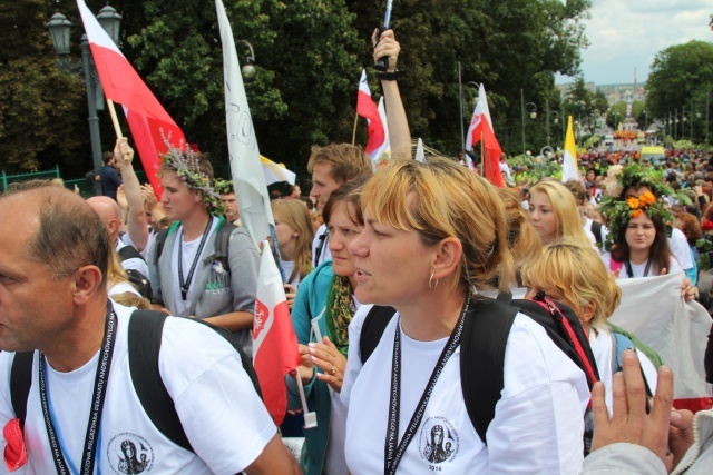 Powitanie 30. Pieszej Pielgrzymki Andrychowskiej na Jasnej Górze