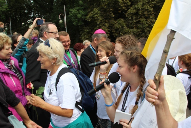 Powitanie 30. Pieszej Pielgrzymki Andrychowskiej na Jasnej Górze