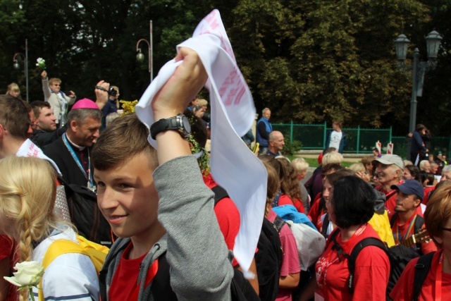 Powitanie 25. Pieszej Pielgrzymki Cieszyńskiej na Jasnej Górze