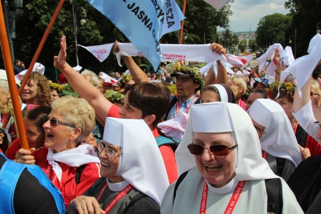 Powitanie 25. Pieszej Pielgrzymki Cieszyńskiej na Jasnej Górze