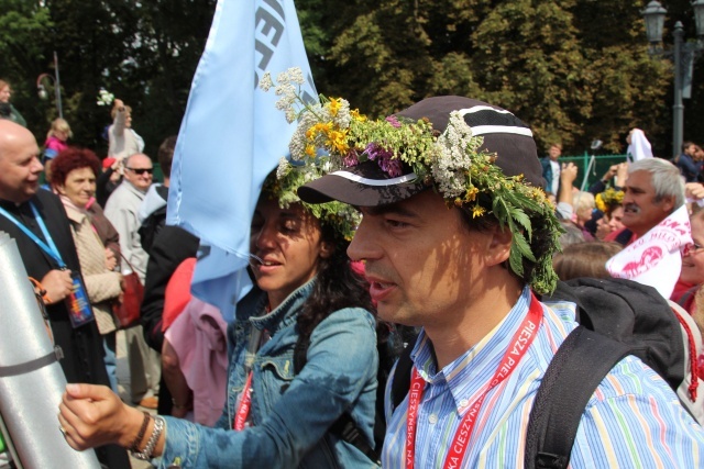 Powitanie 25. Pieszej Pielgrzymki Cieszyńskiej na Jasnej Górze