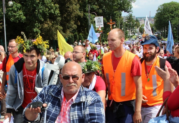 Powitanie 25. Pieszej Pielgrzymki Cieszyńskiej na Jasnej Górze