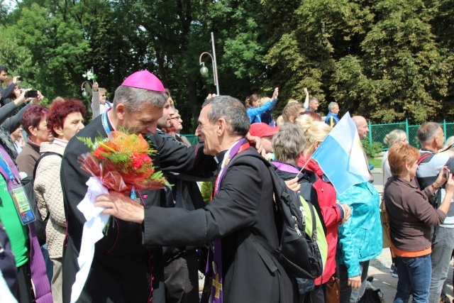 Powitanie 25. Pieszej Pielgrzymki Cieszyńskiej na Jasnej Górze