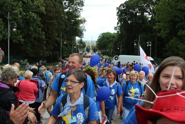 Powitanie 33. Pielgrzymki Oświęcimskiej na Jasnej Górze