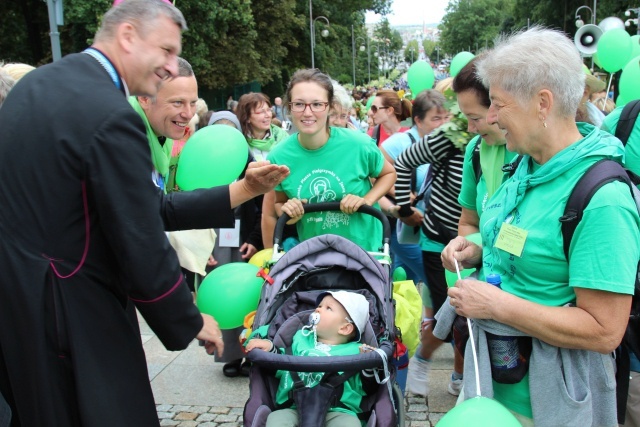 Powitanie 33. Pielgrzymki Oświęcimskiej na Jasnej Górze