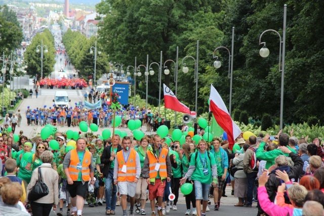 Powitanie 33. Pielgrzymki Oświęcimskiej na Jasnej Górze