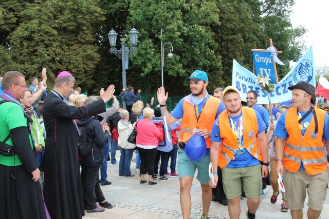 Powitanie 33. Pielgrzymki Oświęcimskiej na Jasnej Górze