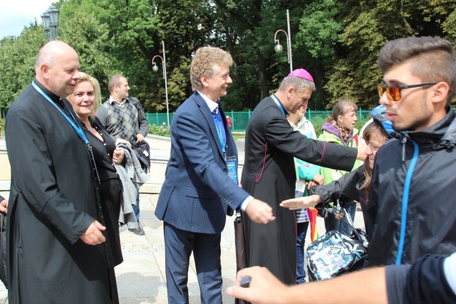 Powitanie 15. Pieszej Pielgrzymki Czechowickiej na Jasnej Górze