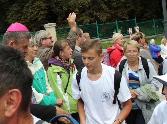 Powitanie 15. Pieszej Pielgrzymki Czechowickiej na Jasnej Górze