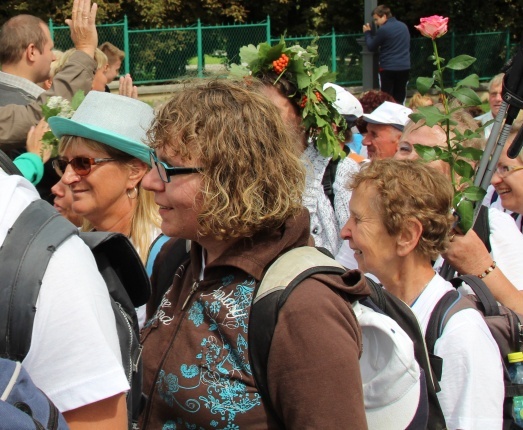 Powitanie 15. Pieszej Pielgrzymki Czechowickiej na Jasnej Górze