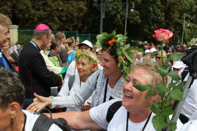 Powitanie 15. Pieszej Pielgrzymki Czechowickiej na Jasnej Górze