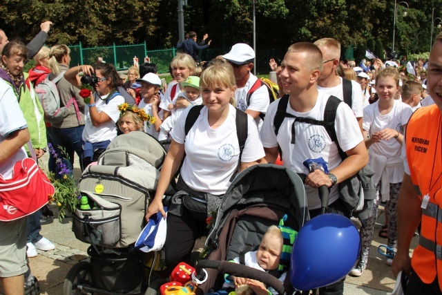 Powitanie 15. Pieszej Pielgrzymki Czechowickiej na Jasnej Górze