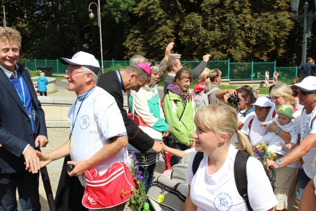 Powitanie 15. Pieszej Pielgrzymki Czechowickiej na Jasnej Górze