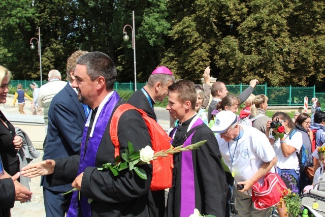 Powitanie 15. Pieszej Pielgrzymki Czechowickiej na Jasnej Górze