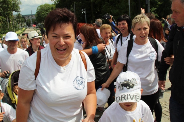 Powitanie 15. Pieszej Pielgrzymki Czechowickiej na Jasnej Górze