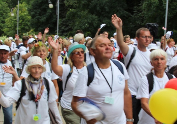 Powitanie 15. Pieszej Pielgrzymki Czechowickiej na Jasnej Górze