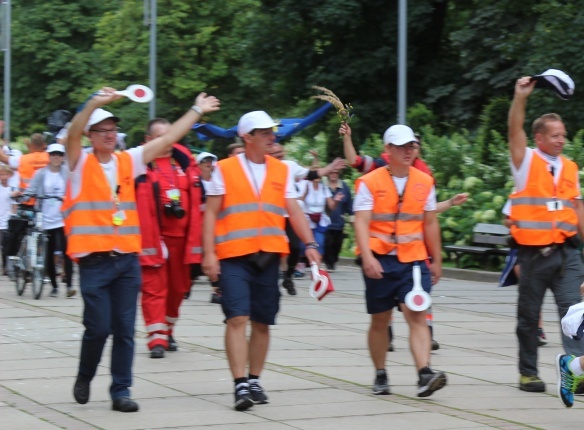 Powitanie 15. Pieszej Pielgrzymki Czechowickiej na Jasnej Górze