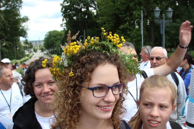 Powitanie 15. Pieszej Pielgrzymki Czechowickiej na Jasnej Górze