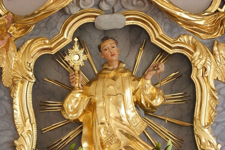Rzeźba św. Jacka w Kamieniu Śląskim