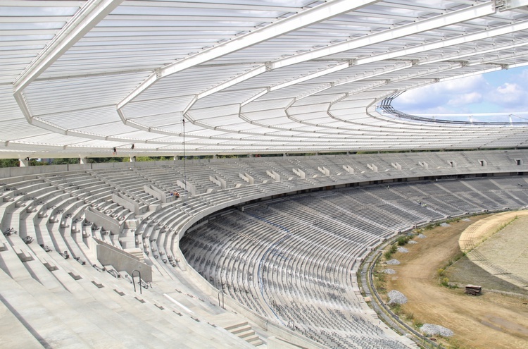 Stadion Śląski rok przed otwarciem