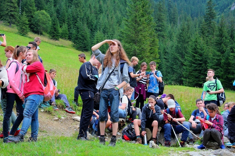 Wakacje w widokiem na Giewont