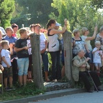 Pożar kościoła w Jawiszowicach - ćwiczenia strażaków