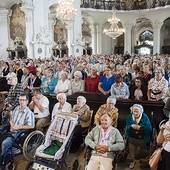 Najbardziej rozmodleni pielgrzymi, jacy docierają do Krzeszowa.