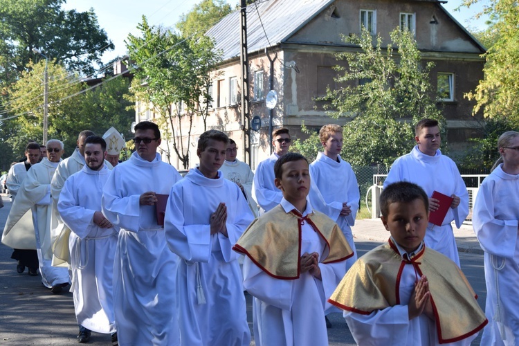 Powitanie ikony MB Częstochowskiej w parafii Wniebowstąpienia Pańskiego w Żyrardowie