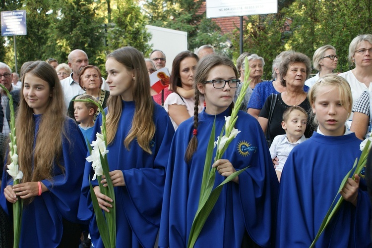 Powitanie ikony MB Częstochowskiej w Puszczy Mariańskiej