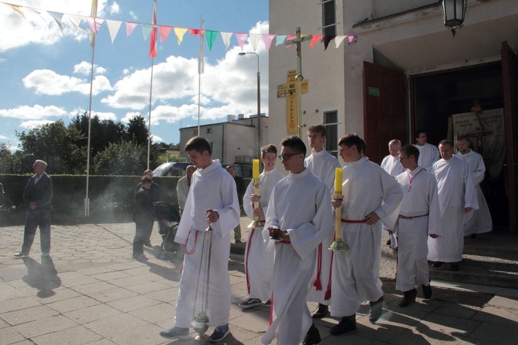 Uroczystość poświęcenia i wmurowania kamienia węgielnego w Gdyni-Witominie