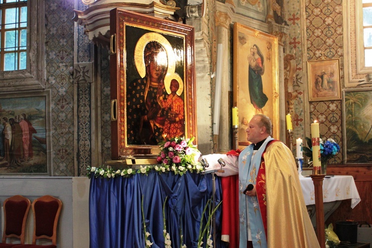 Powitanie ikony MB Częstochowskiej w Skułach