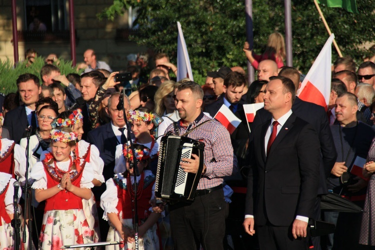 Spotkanie Prezydenta RP z mieszkańcami Strzelec Opolskich