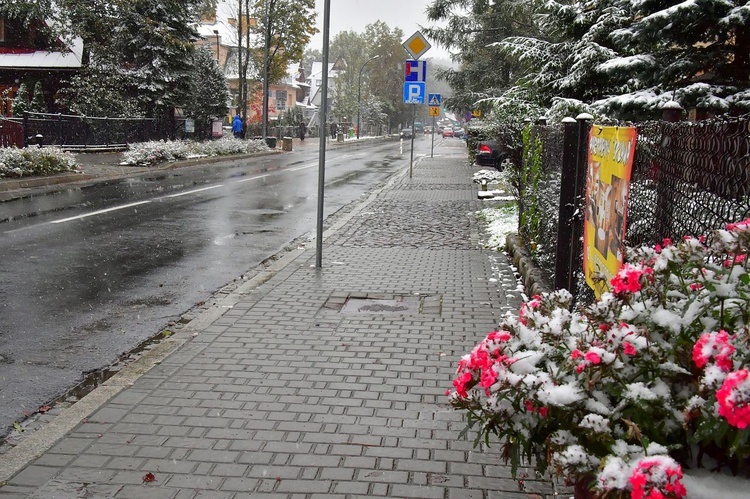 Pierwszy śnieg w Zakopanem 