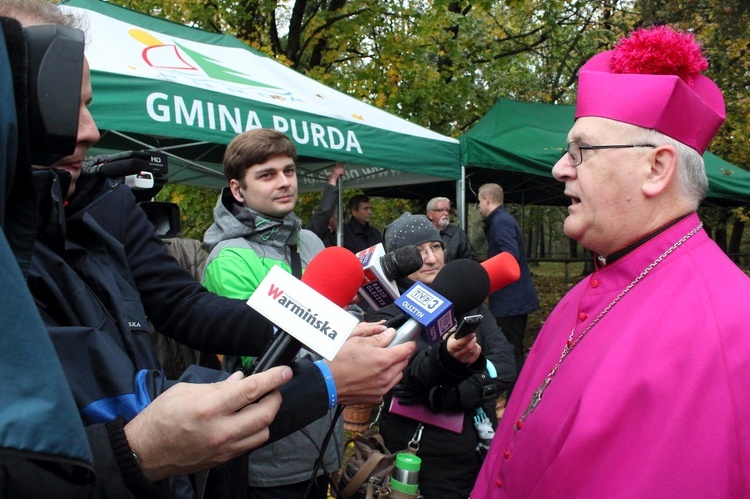 Powitanie abp. Józefa Górzyńskiego w Bałdach