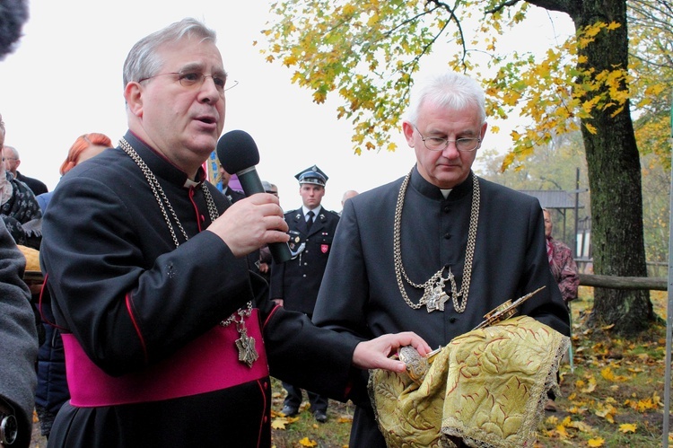 Powitanie abp. Józefa Górzyńskiego w Bałdach