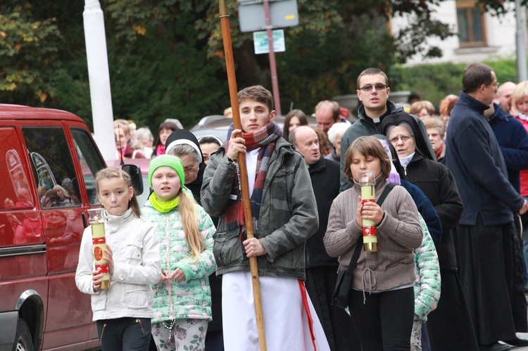 Procesja różańcowa w Krynicy-Zdroju