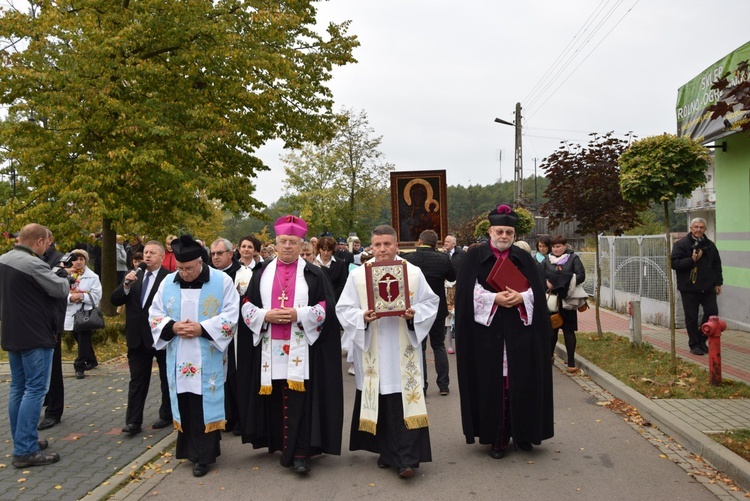 Powitanie ikony MB Częstochowskiej w Żelechlinku