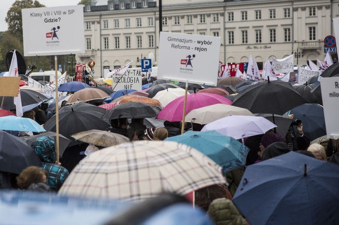 Protest przeciwko reformie edukacji