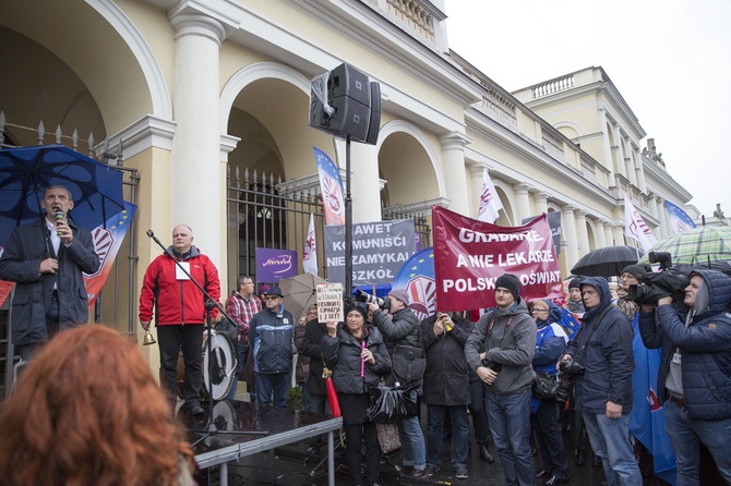 Protest przeciwko reformie edukacji