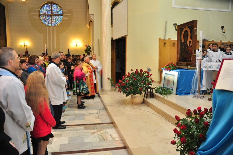 Powitanie ikony MB Częstochowskiej w Wysokienicach