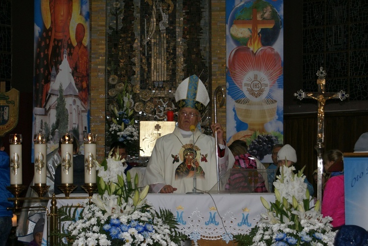 Powitanie ikony MB Częstochowskiej w Cielądzu