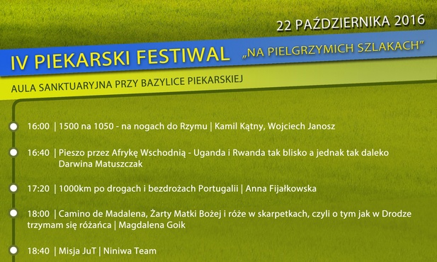 Festiwal "Na pielgrzymich szlakach", Piekary Śląskie, 22 października