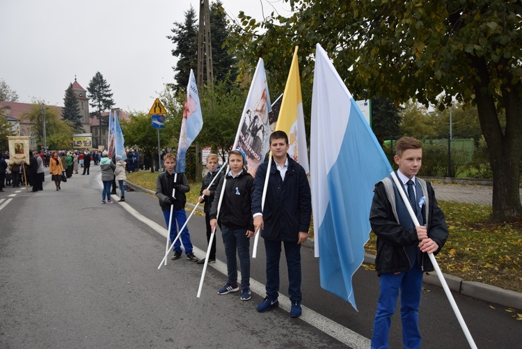 Powitanie ikony MB Częstochowskiej na Sójczym Wzgórzu