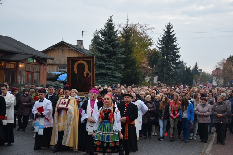 Powitanie ikony MB Częstochowskiej w Lipcach Reymontowskich