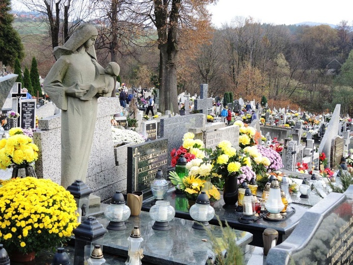 Wszystkich Świętych na cmentarzu w Żywcu