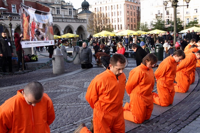 Flash mob w obronie prześladowanych chrześcijan 2016