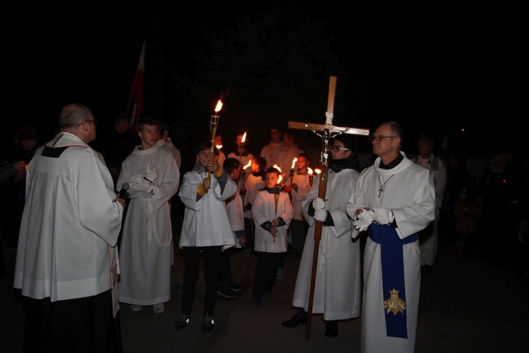 Powitanie ikony MB Częstochowskiej w parafii Miłosierdzia Bożego w Skierniewicach