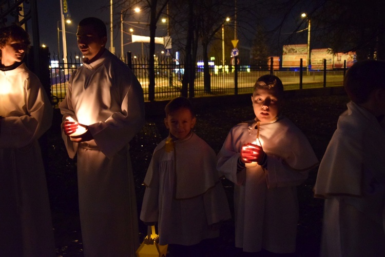 Powitanie ikony MB Częstochowskiej w parafii Najświętszego Serca Pana Jezusa w Skierniewicach