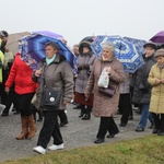 Z krzyżem przez były obóz zagłady Birkenau