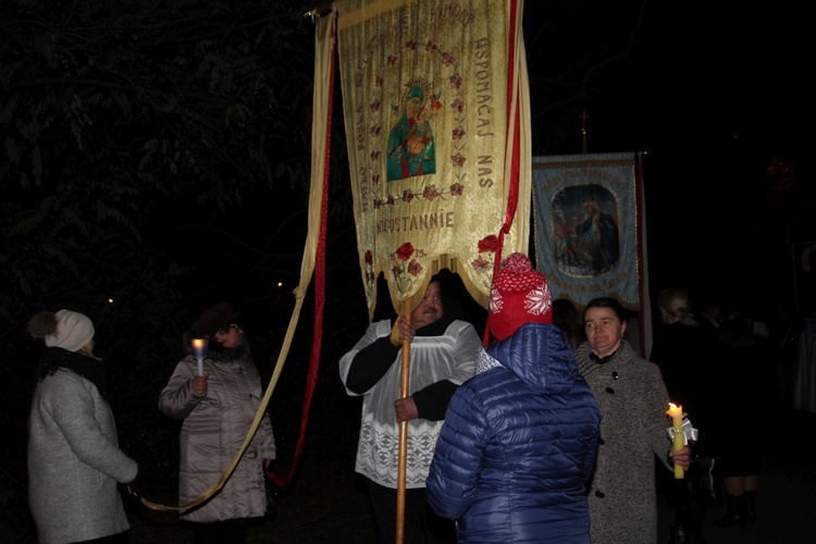 Powitanie ikony MB Częstochowskiej w parafii Grzymkowice-Byki